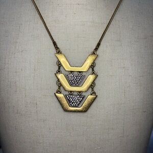 J. Crew Gold and Silver Statement Necklace